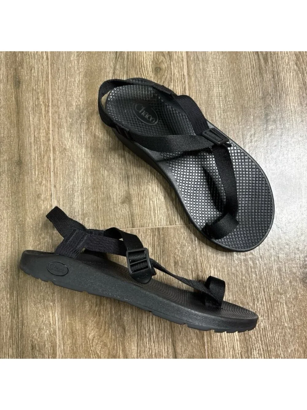 Chaco Bodhi Black Adjustable Strap Sandals Men's Size 10